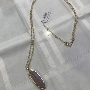 Kendra Scott Layla Gold in Pink Rainbow Calsilica